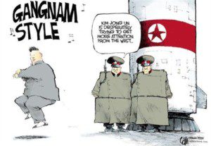 Kim Jong-un visto dal vignettista Cardow.