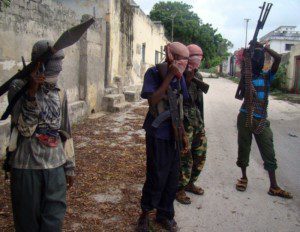Combattenti di al-Shabaab a Mogadiscio (2009).
