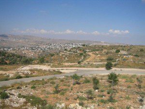 Villaggi arabi e di coloni israeliani nella West Bank
