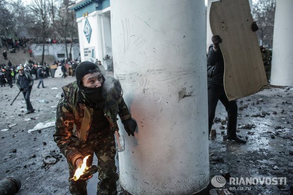 Clashes with Molotovs