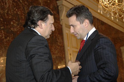 Jose Manuel Barroso and Nikola Gruevski