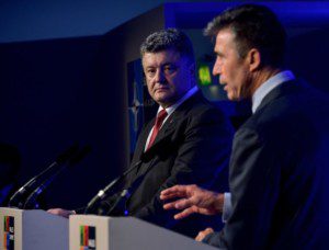 Poroshenko e Rasmussen al summit NATO; CREDITS: Ufficio del Presidente dell'Ucraina