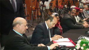 firme di delegati a Skhirat - fonte: UNSMIL