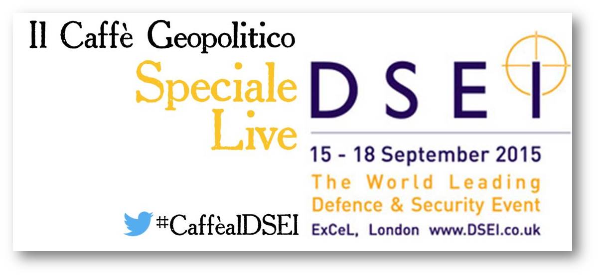 Logo speciale live DSEI 2015