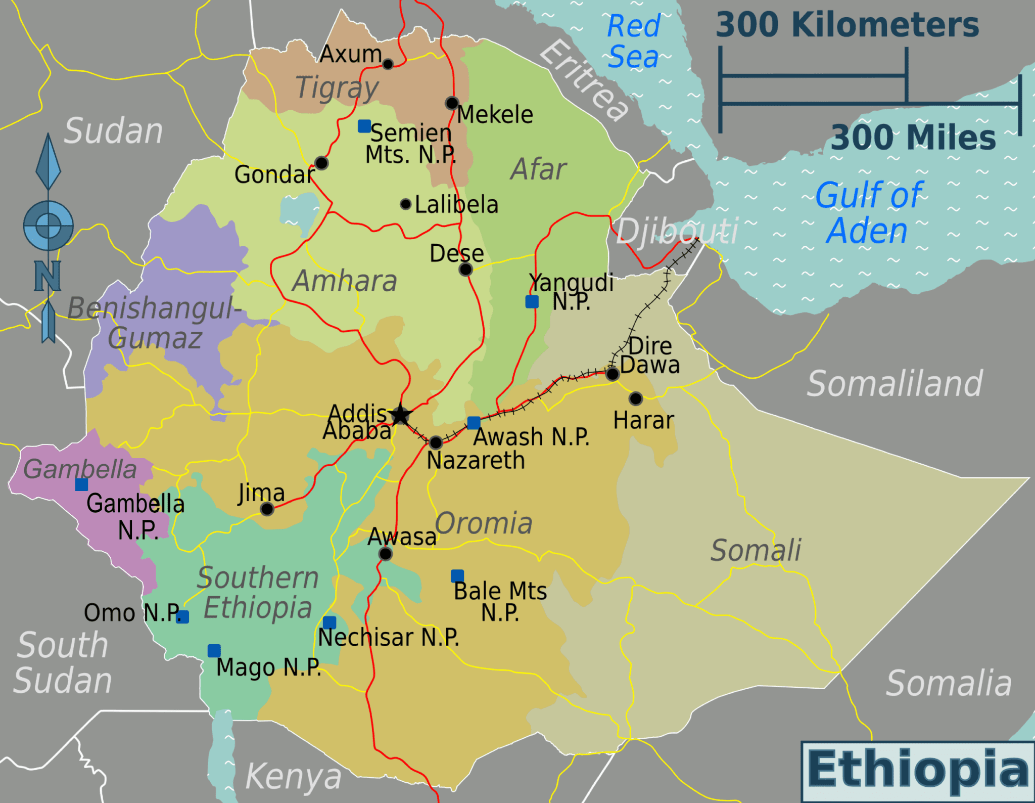 La regione di Gambella si trova in terra etiope al confine sud occidentale con il Sud Sudan, a circa 50 km dalla capitale Addis Abeba