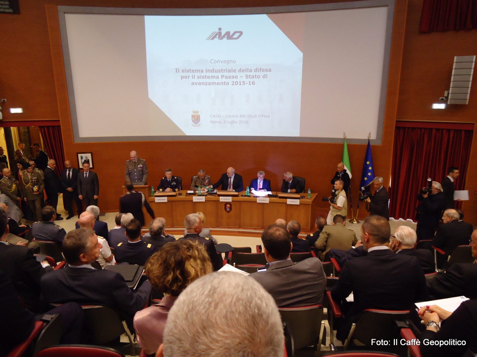 Fig.3 - Il convegno a margine dell'Assemblea generale AIAD ha fatto il punto su avanzamento e prospettive dell'industria nazionale del settore.