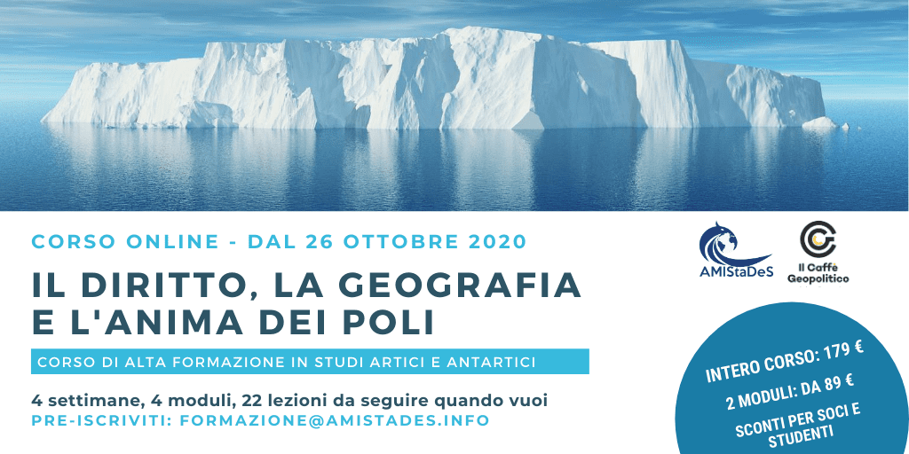 Corso di Alta formazione in Studi Artici e Antartici – Online, dal 26 ottobre 2020