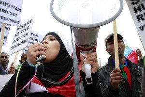 Una manifestazione di attivisti dell'Ogaden dopo il conflitto del 2007-2008.
