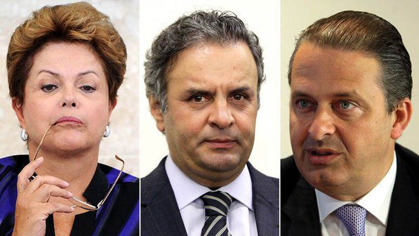 Dilma e i suoi rivali: Aecio Neves ed Eduardo Campos