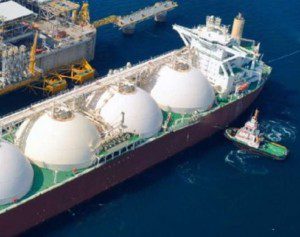 Nave statunitense per l'esportazione di gas naturale liquefatto. 