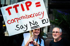 Anti-TTIP Protest 11-10-2014 - 02 by garryknight TTIP foto