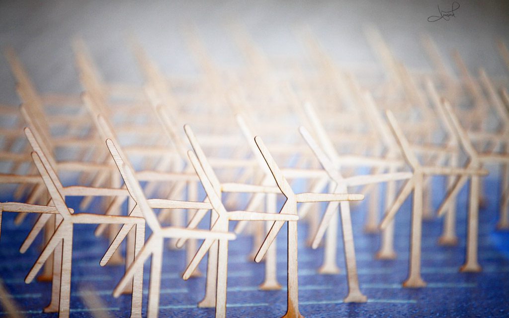 Model Wind Turbine Farm, Copenhagen, Denmark