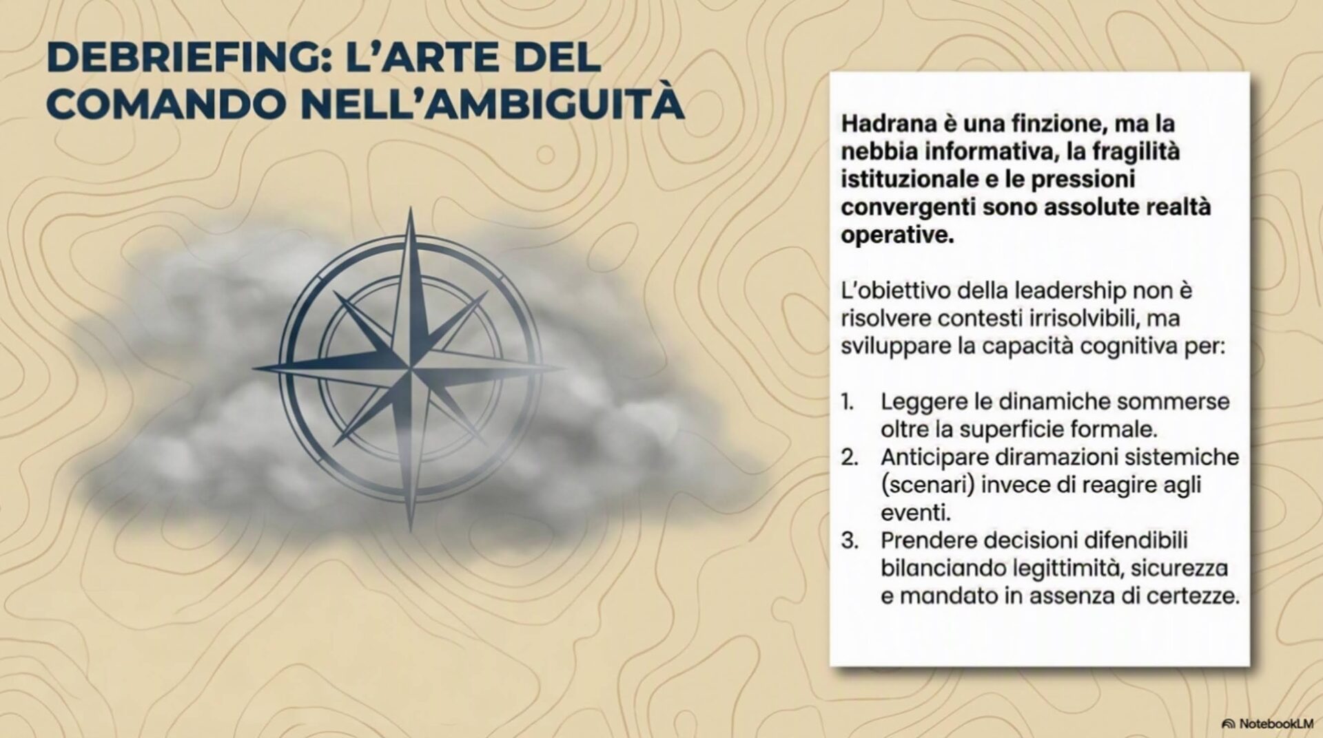 Estratto dalla presentazione - Scenario di simulazione "Hadrana" - Il Caffè Geopolitico 2026